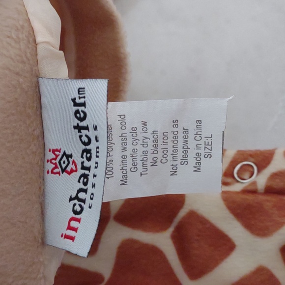 InCharacter Costumes Kids Giraffe Bodysuit Halloween Costume Size Large - Picture 7 of 14
